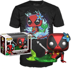 Подарунковий набір Funko Pop! & Tee Marvel Deadpool Mermaid Exclusive Фігурка 9 см + Футболка Розмір L (889698340359)