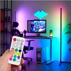 Напольная угловая RGB лампа торшер с пультом управления 1,2м