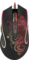 Проводная игровая мышка Defender Venom GM-640L USB 8кн 3200dpi RGB Black (52640)