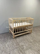 Кровать детская Baby Comfort Малюк с маятником натуральный