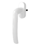 Ручка оконная ASTEX Kronos WH 001, белая (WH 001/37 RAL9016)