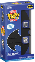 Полиця для демонстрації Funko Bitty Pop! Display DC Bat Signal 19 см + 2 фігурки Bitty Pop! Джокер 2.2 см і Бетмен 2.2 см (889698812900)