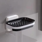Мильниця настінна на липучку у ванну зі зливом Soap dish