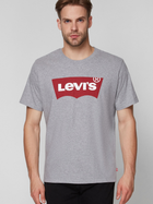 Koszulka męska bawełniana Levi's Graphic Setin Neck 17783-0138 2XL Szara (5415211983274)