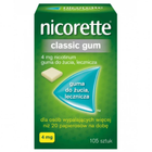 Нікотинова жувальна гумка, Nicorette Classic Gum, 4мг/105 шт