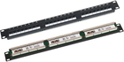 Патч-панель Alantec 19" 1U 24 порта UTP Cat 5e Black (PK-U5-1)