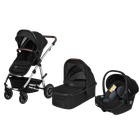 Універсальна коляска 3 в 1 Lionelo AMBER BLACK SILVER