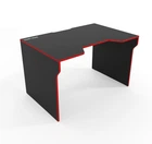 Геймерський стіл Comfy-Home Lyu Kan чорний з червоною кромкою