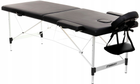 Массажный стол EasyFit ZenRest-2 кушетка для массажа профессиональная, переносная EF-2216-70 Черный (56003540)