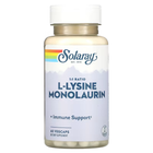 Лізин та Монолаурін L-Lysine Monolaurin Solaray 60 вегкапс