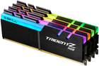 Pamięć RAM G.Skill DDR4-3600 65536MB PC4-28800 (Kit of 4x16384) Trident Z RGB (F4-3600C17Q-64GTZR)