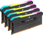 Pamięć RAM Corsair DDR4-3200 131072MB PC4-25600 (Kit of 4x32768) Vengeance RGB PRO SL Black (CMH128GX4M4E3200C16)