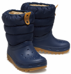 Детские зимние сапоги Crocs Classic Neo Puff Boot Т 23 Синий/коричневый 207683