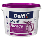 Краска латексная акриловая фасадная Delfi Profi Faсade белая матовая 14кг