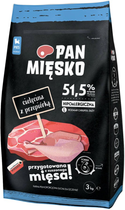 Сухий корм для цуценят Pan Mięsko телятина з перепілкою 3 кг (5906874201985)