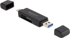 Czytnik kart Delock SuperSpeed USB 5 Gbps USB Type-C / Typ-A (4043619910045)