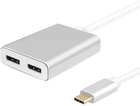 Xаб Helos Splitter USB 3.1 Type-C / 2 x DisplayPort Premium 4K (4005938883837)