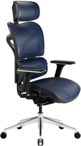 Fotel biurowy ergonomiczny Diablo Chairs V-Commander  Black-Blue (5904405577202)