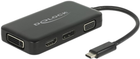 Adapter Delock USB Type-C - VGA / HDMI /DVI/ DisplayPort (4043619639298)