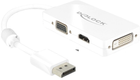 Adapter Delock DisplayPort 1.1 - VGA / HDMI / DVI Passive (4043619626557)