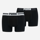 Zestaw majtek męskich typu bokserki 2 szt Puma Placed Logo Boxer 2p 90651903 M Czarny (8718824117096)