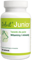 Witaminy i minerały dla szczeniąt Dolfos Dolvit Junior 90 tabletek (5902232645026)