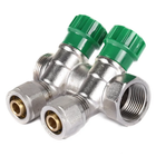 Коллектор вентильный с фитингом Koer KR.1123-2 3/4"x2 ways [KR2829]