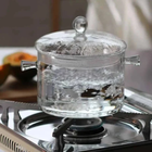 Стеклянная кастрюля с крышкой EDENBERG 1,7л