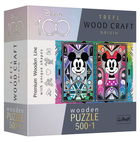 Пазли фігурні з дерева Trefl Wood craft Міні та Міккі (500+1 елм.) 20182 (Trefl)