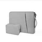 Чехол-сумка для ноутбука макбука MacBook Air/Pro M1 M2 М3 М4 15" / 16" с сумочкой для зарядки, мышки и телефона Серый