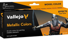 Zestaw farb akrylowych Vallejo Model Color 70.118 Effects - Metallic Colors 8  x 18 ml (8429551701181)