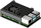 Корпус Joy-IT для Raspberry Pi 5 Black (RB-AlucaseP5-07FAN)