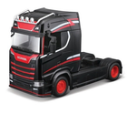 Машинка металева Bburago вантажівка Street Fire Scania 770S 1:43 чорна (4893993322077)