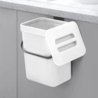 Ведро для мусора с крышкой MVM BIN-11 5L WHITE/ANTHRACITE