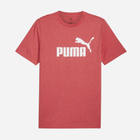 Футболка довга чоловіча Puma Ess No.1 Logo Heather Tee 68255011 M Червона (4067983316920)