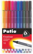 Набір лайнерів Patio 0.4 мм 10 шт Різнокольоровий (18562PTR)