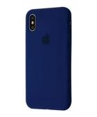 Чехол Premium Silicone Case Full для iPhone X/Xs deep navy