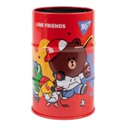 Подставка для письменных принадлежностей YES Line friends red 470504 6.5х10.8 см