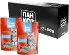 Влажный корм Пан Кот с сочной уткой в желе 100 г