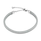 Регулируемый плетеный браслет с застежкой из серебра 1029115303