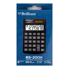 Калькулятор кишеньковий Brilliant BS-200X чорний (RZN-23093454)