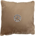 Подушка декоративная Evatech Mercedes-Benz Бежевая с вышивкой 35х35 см (MPCSSIV017)