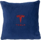 Подушка декоративная Evatech Tesla Синяя с вышивкой 35х35 см (MPCSSLV041)