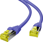 Патч-корд Helos S/FTP Cat 6a 15 m Purple (4005938910533)