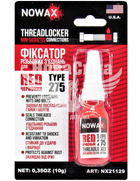 Фиксатор резьбы для бытовой техники THREADLOCKER RED NX21129 10g NOWAX красный (NX21129)