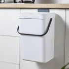 Ведро для мусора с крышкой MBM HOME BIN-11 5L WHITE/ANTHRACITE пластиковое бело-антрацитовое