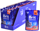Вологий корм для кішок Brit Premium Salmon for Sterilised 100 г