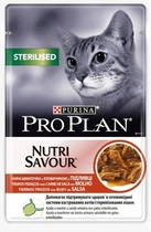 Влажный корм Purina Pro Plan Sterilised Nutrisavour с говядиной 85 г