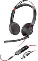 Słuchawki HP Poly Blackwire C5220 USB-C/A and 3.5mm Stereo (8X231A6)