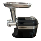 Мясорубка электрическая Rainberg RB-2270 3800W с насадками, соковыжималкой и реверсом Черная
